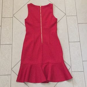 Spense Dresses - Red frill-bottom scuba-like Spense dress Spense Dresses - Red frill-bottom scuba-like Spense dress